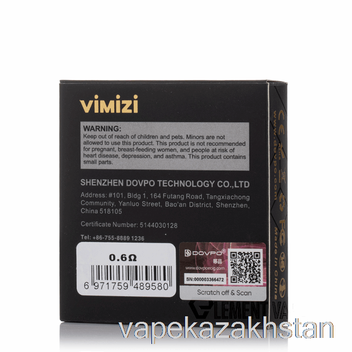 Vape Disposable Dovpo VIMIZI Replacement Pods 0.6ohm Pods